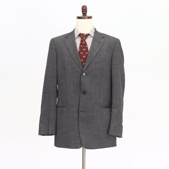 Hugo Boss 42L Gray Solid 3-Button Sport Coat Blazer Jacket O507